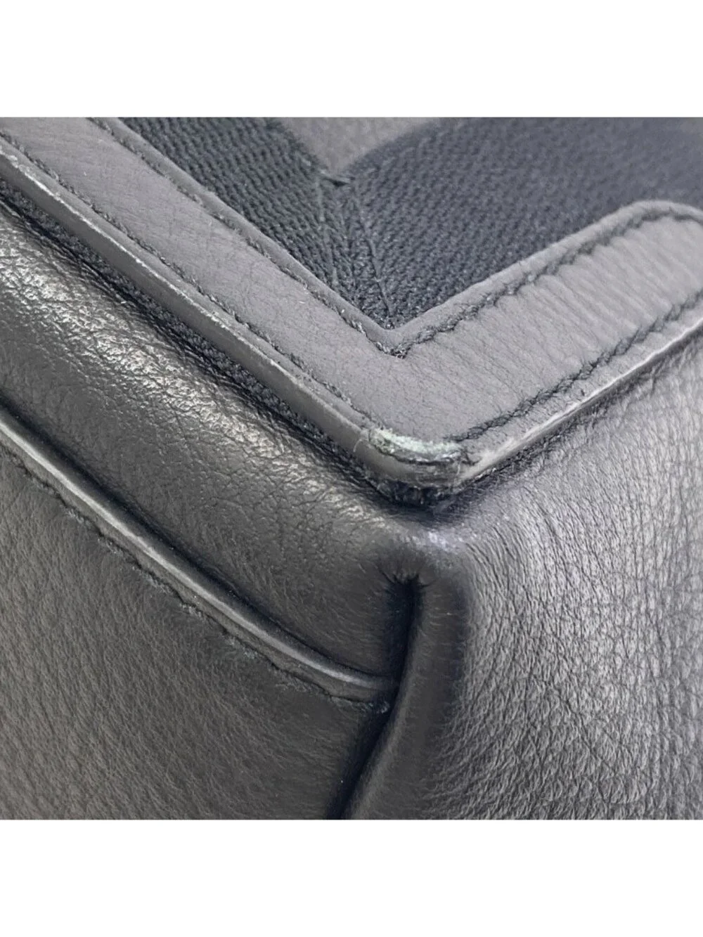 Balenciaga Navy Cabas Tote Leather
